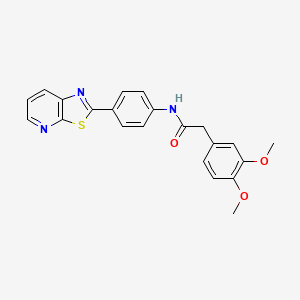 2-(3,4-dimethoxyphenyl)-N-(4-(thiazolo[5,4-b]pyridin-2-yl)phenyl)acetamide