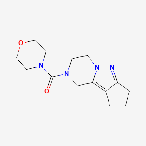 morpholino(3,4,8,9-tetrahydro-1H-cyclopenta[3,4]pyrazolo[1,5-a]pyrazin-2(7H)-yl)methanone