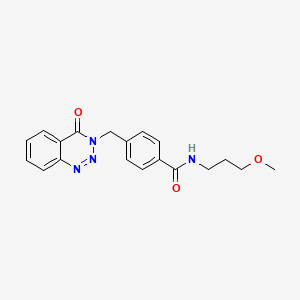 molecular formula C19H20N4O3 B2547192 N-(3-Methoxypropyl)-4-((4-Oxobenzo[d][1,2,3]triazin-3(4H)-yl)methyl)benzamid CAS No. 440330-36-9