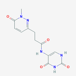 N-(2,4-dioxo-1,2,3,4-tetrahydropyrimidin-5-yl)-3-(1-methyl-6-oxo-1,6-dihydropyridazin-3-yl)propanamide