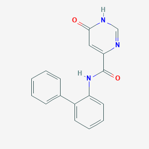 molecular formula C17H13N3O2 B2547212 N-([1,1'-biphenyl]-2-yl)-6-hydroxypyrimidine-4-carboxamide CAS No. 2034447-52-2