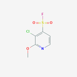 molecular formula C6H5ClFNO3S B2547219 Fluorure de 3-chloro-2-méthoxypyridine-4-sulfonyle CAS No. 2241141-37-5