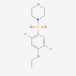 molecular formula C12H15Cl2NO4S B254722 4-(2,5-Dichloro-4-ethoxybenzenesulfonyl)morpholine 