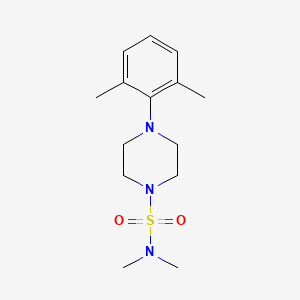 molecular formula C14H23N3O2S B2547253 4-(2,6-dimethylphenyl)-N,N-dimethylpiperazine-1-sulfonamide CAS No. 723740-41-8