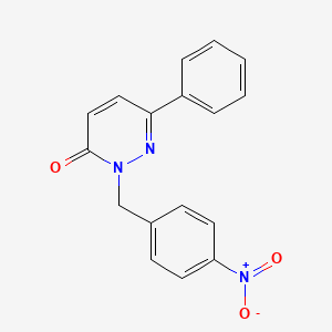 molecular formula C17H13N3O3 B2547254 2-(4-nitrobenzyl)-6-phenylpyridazin-3(2H)-one CAS No. 941972-18-5