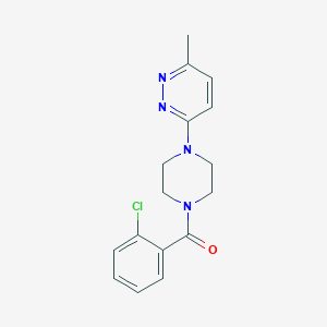 molecular formula C16H17ClN4O B2547257 (2-Chlorophenyl)(4-(6-methylpyridazin-3-yl)piperazin-1-yl)methanone CAS No. 1269275-74-2