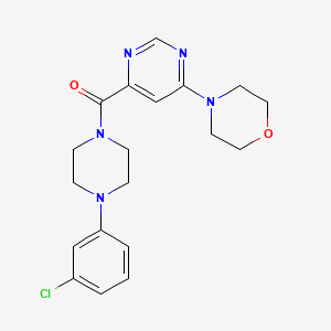 (4-(3-Chlorophenyl)piperazin-1-yl)(6-morpholinopyrimidin-4-yl)methanone