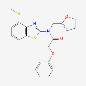 N-(furan-2-ylmethyl)-N-(4-(methylthio)benzo[d]thiazol-2-yl)-2-phenoxyacetamide