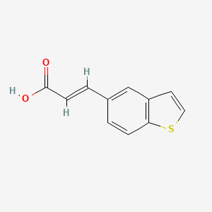 molecular formula C11H8O2S B2547316 (E)-3-(1-Benzothiophen-5-yl)prop-2-enoic acid CAS No. 921219-05-8