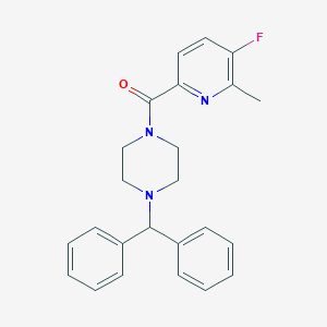 1-(Diphenylmethyl)-4-(5-fluoro-6-methylpyridine-2-carbonyl)piperazine