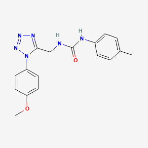 1-((1-(4-methoxyphenyl)-1H-tetrazol-5-yl)methyl)-3-(p-tolyl)urea