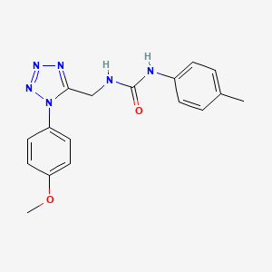 molecular formula C17H18N6O2 B2547339 3-{[1-(4-metoxifenil)-1H-1,2,3,4-tetrazol-5-il]metil}-1-(4-metilfenil)urea CAS No. 950472-96-5