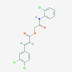 molecular formula C17H12Cl3NO3 B254734 2-(2-Chloroanilino)-2-oxoethyl 3-(3,4-dichlorophenyl)acrylate 