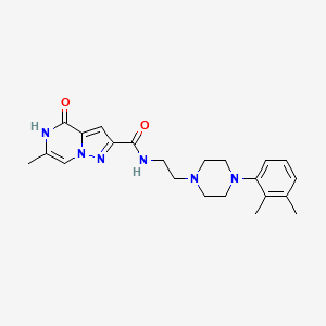 N-{2-[4-(2,3-dimethylphenyl)piperazin-1-yl]ethyl}-6-methyl-4-oxo-4,5-dihydropyrazolo[1,5-a]pyrazine-2-carboxamide