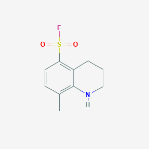 molecular formula C10H12FNO2S B2547354 8-Methyl-1,2,3,4-tetrahydroquinoline-5-sulfonyl fluoride CAS No. 2253632-67-4