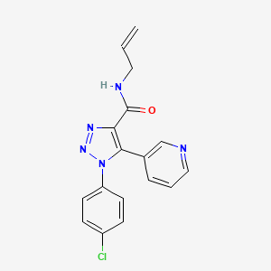 N-allyl-1-(4-chlorophenyl)-5-(pyridin-3-yl)-1H-1,2,3-triazole-4-carboxamide