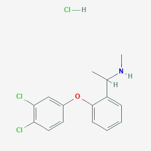 {1-[2-(3,4-Dichlorophenoxy)phenyl]ethyl}(methyl)amine hydrochloride