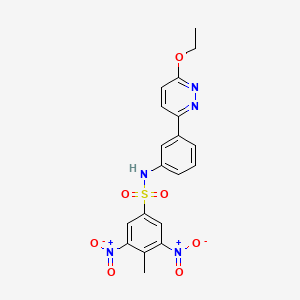 N-(3-(6-ethoxypyridazin-3-yl)phenyl)-4-methyl-3,5-dinitrobenzenesulfonamide