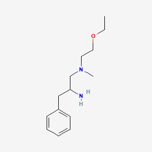 molecular formula C14H24N2O B2547374 1-N-(2-Ethoxyethyl)-1-N-methyl-3-phenylpropane-1,2-diamine CAS No. 1533067-36-5