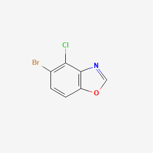 molecular formula C7H3BrClNO B2547378 5-ブロモ-4-クロロ-1,3-ベンゾキサゾール CAS No. 2244083-01-8