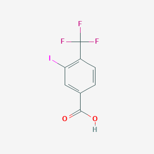 molecular formula C8H4F3IO2 B2547381 3-碘-4-(三氟甲基)苯甲酸 CAS No. 1034690-61-3