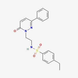 molecular formula C20H21N3O3S B2547426 4-乙基-N-(2-(6-氧代-3-苯基嘧啶并哒嗪-1(6H)-基)乙基)苯磺酰胺 CAS No. 921806-23-7