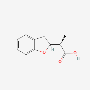 molecular formula C11H12O3 B2547447 (2S)-2-(2,3-Dihydro-1-benzofuran-2-yl)propanoic acid CAS No. 2248219-75-0