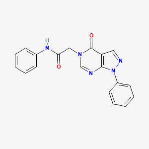 2-(4-oxo-1-phenyl-1H-pyrazolo[3,4-d]pyrimidin-5(4H)-yl)-N-phenylacetamide