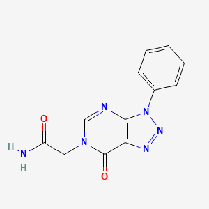 molecular formula C12H10N6O2 B2547470 2-(7-Oxo-3-phenyltriazolo[4,5-d]pyrimidin-6-yl)acetamide CAS No. 863018-61-5