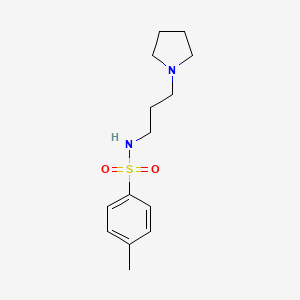 molecular formula C14H22N2O2S B2547475 4-methyl-N-(3-pyrrolidin-1-ylpropyl)benzenesulfonamide CAS No. 682733-74-0
