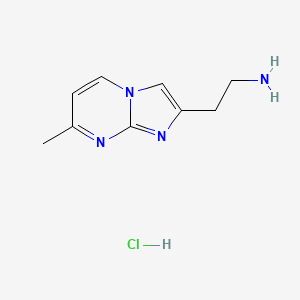 molecular formula C9H13ClN4 B2547492 [2-(7-Methylimidazo[1,2-a]pyrimidin-2-yl)ethyl]amin-Hydrochlorid CAS No. 2279124-37-5