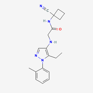 N-(1-cyanocyclobutyl)-2-{[5-ethyl-1-(2-methylphenyl)-1H-pyrazol-4-yl]amino}acetamide