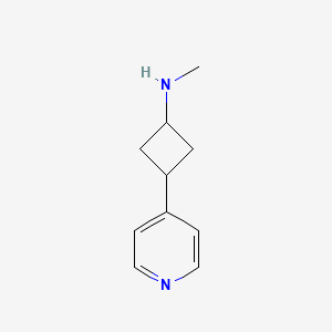 N-methyl-3-(pyridin-4-yl)cyclobutan-1-amine