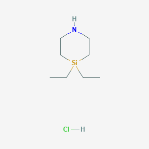 4,4-Diethyl-1,4-azasilinane;hydrochloride