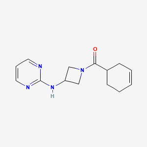 Cyclohex-3-en-1-yl(3-(pyrimidin-2-ylamino)azetidin-1-yl)methanone
