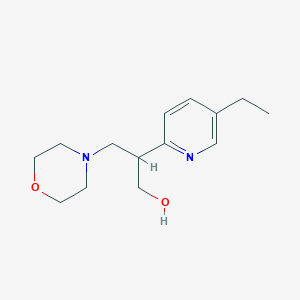 molecular formula C14H22N2O2 B2547535 2-(5-Ethyl-pyridin-2-yl)-3-morpholin-4-yl-propan-1-ol CAS No. 865074-98-2