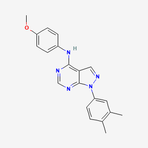 1-(3,4-dimethylphenyl)-N-(4-methoxyphenyl)-1H-pyrazolo[3,4-d]pyrimidin-4-amine