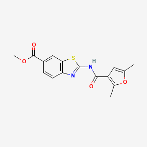 molecular formula C16H14N2O4S B2547551 2-(2,5-dimetilfuran-3-carboxamido)benzo[d]tiazol-6-carboxilato de metilo CAS No. 1207046-93-2