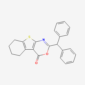 2-Benzhydryl-5,6,7,8-tetrahydro-[1]benzothiolo[2,3-d][1,3]oxazin-4-one
