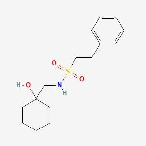 molecular formula C15H21NO3S B2547567 N-[(1-hydroxycyclohex-2-en-1-yl)methyl]-2-phenylethane-1-sulfonamide CAS No. 2097872-01-8