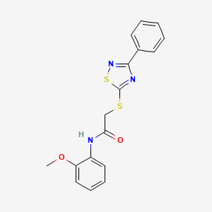 N-(2-methoxyphenyl)-2-((3-phenyl-1,2,4-thiadiazol-5-yl)thio)acetamide