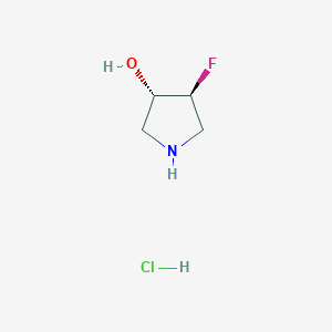 molecular formula C4H9ClFNO B2547578 (3S,4S)-4-fluoropyrrolidin-3-ol hydrochloride CAS No. 1334320-82-9; 1434142-02-5; 1909293-52-2; 2006333-41-9