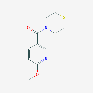 molecular formula C11H14N2O2S B2547585 (6-Methoxypyridin-3-yl)-thiomorpholin-4-ylmethanone CAS No. 2327230-03-3