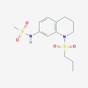 N-(1-(propylsulfonyl)-1,2,3,4-tetrahydroquinolin-7-yl)methanesulfonamide