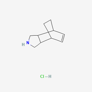 molecular formula C10H16ClN B2547605 4-Azatricyclo[5.2.2.0,2,6]undec-8-ene hydrochloride CAS No. 15997-96-3