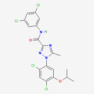 1-(2,4-dichloro-5-isopropoxyphenyl)-N-(3,5-dichlorophenyl)-5-methyl-1H-1,2,4-triazole-3-carboxamide