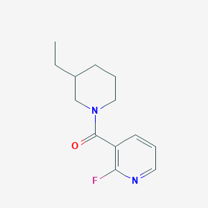 molecular formula C13H17FN2O B2547610 3-(3-Ethylpiperidine-1-carbonyl)-2-fluoropyridine CAS No. 1808762-20-0