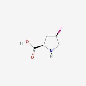 molecular formula C5H8FNO2 B2547613 (2R,4R)-4-fluoropyrrolidine-2-carboxylic acid CAS No. 21156-75-2; 913820-71-0