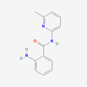 molecular formula C13H15Cl2N3O B2547627 2-amino-N-(6-methylpyridin-2-yl)benzamide CAS No. 91768-26-2