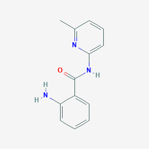 molecular formula C13H15Cl2N3O B2547627 2-アミノ-N-(6-メチルピリジン-2-イル)ベンズアミド CAS No. 91768-26-2